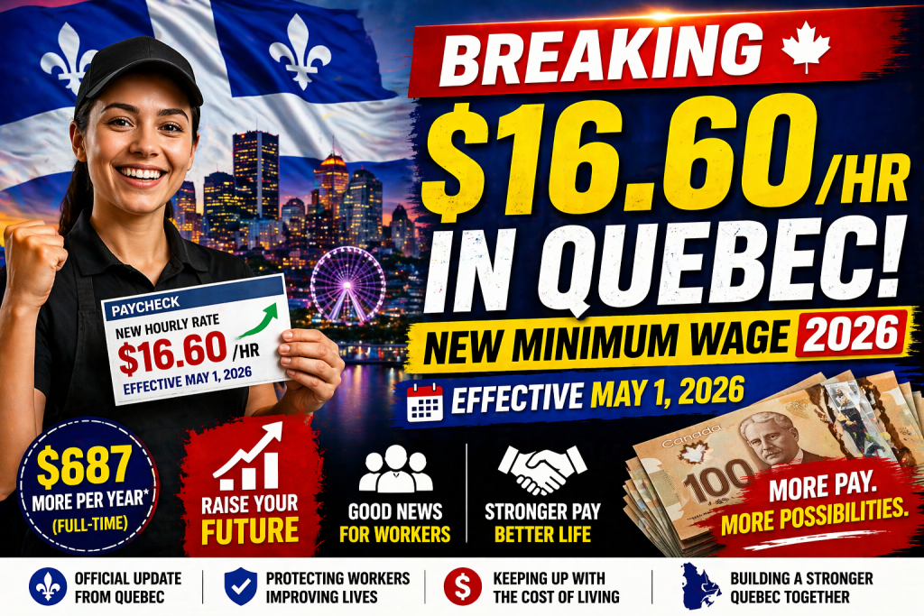 Quebec Minimum Wage 2026