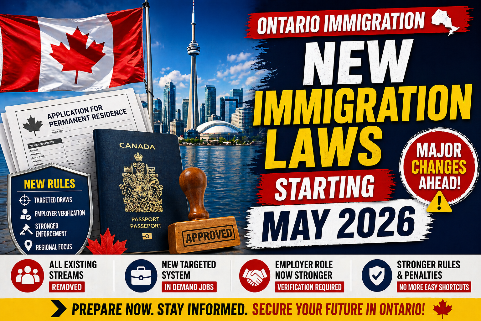Ontario Immigration Laws Changing May 2026: Full Reset of PR Pathways Explained